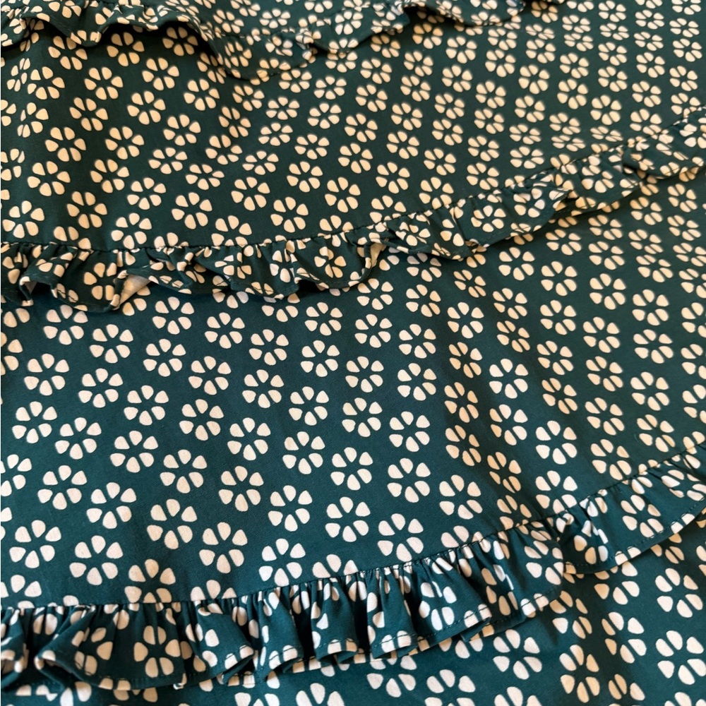 Anthropologie Square Neck Tiered Ruffle Dress - image 6